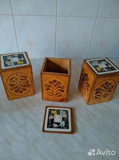 Солонка деревянные емкости