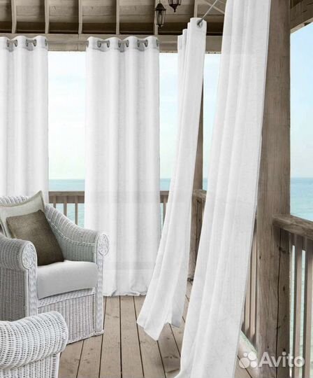 Уличные шторы для беседки веранды