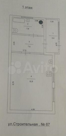 Дом 55 м² на участке 12 сот.