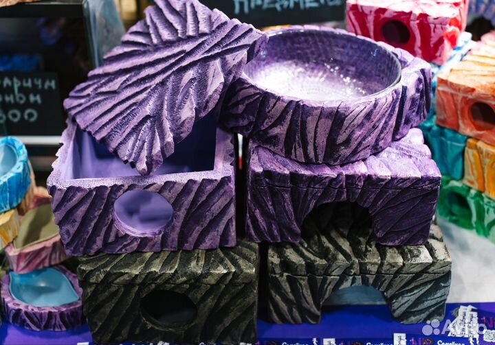 Влажная камера, укрытие, поилка-купалка для змей