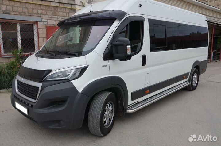 Пороги с накладным листом Peugeot Boxer 2014+