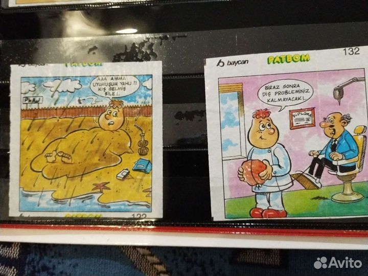 Вкладыши от жвачек 80-90 х