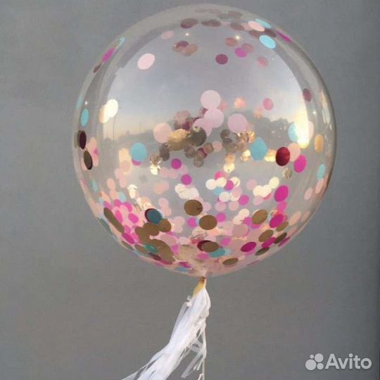Шар баблс с гелием