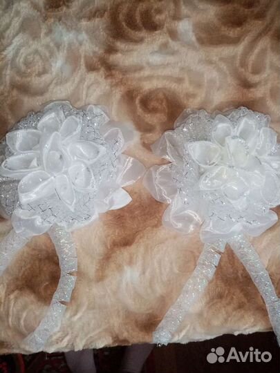 Белые банты школьные