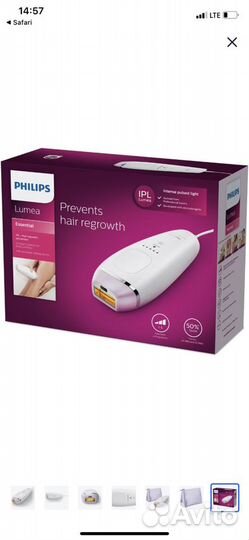 Фотоэппилятор Philips Lumea Essential