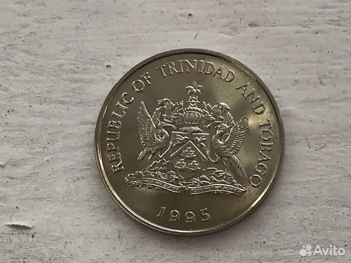 Монета 1 доллар, Тринидад и Тобаго, 1995. фао