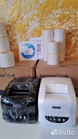 Термопринтер новый Xprinter XP-365В Ozon WB
