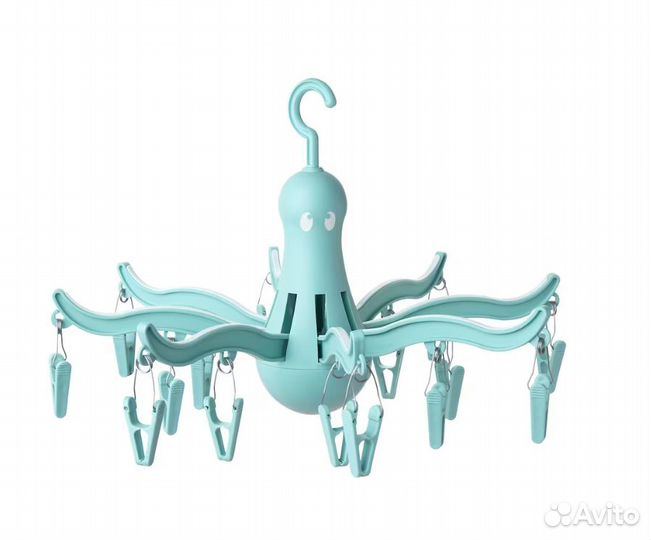 Икеа Пресса вешалка на 16 предметов бирюзовая