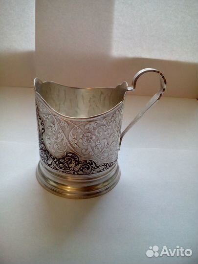 Подстаканник серебро 875 вес:126 гр СССР до 1956г