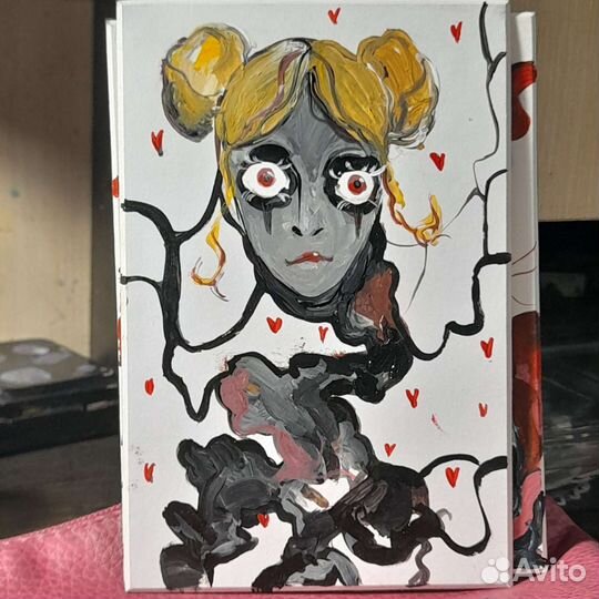 Маленькие холсты с росписью