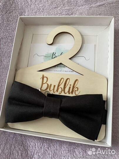 Бабочка мужская черная