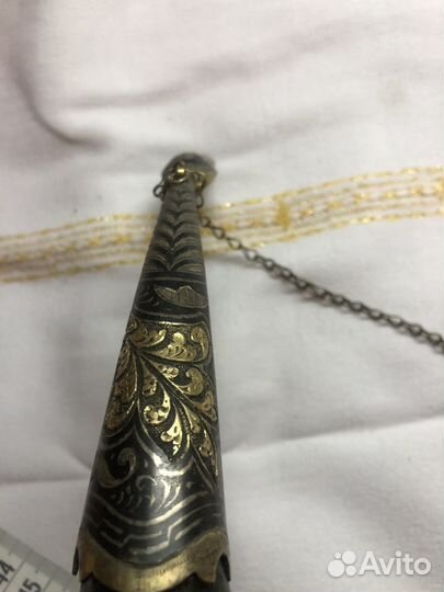 Рога тура Кубачи серебро