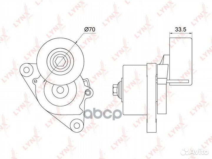 Натяжитель ремня приводного nissan pathfinder 2