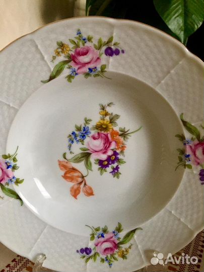 Тарелка/Чехия/Мейсенский букет