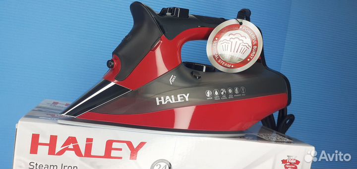 Мощный паровой утюг Haley 2600вт Пар 165гр/мин