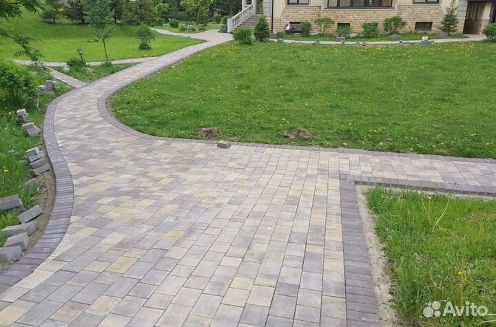 Тротуарная плитка новый город 238x158x160мм