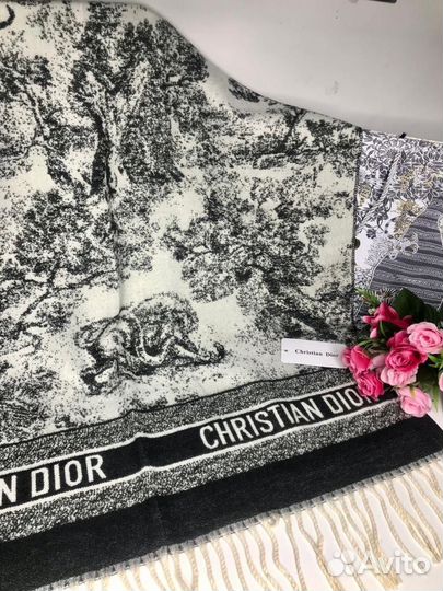 Шарф Christian Dior черный