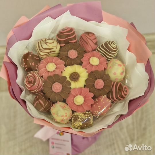 Шоколад ручной работы. Съедобные букеты