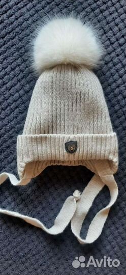 Зимняя шапка 0-3мес