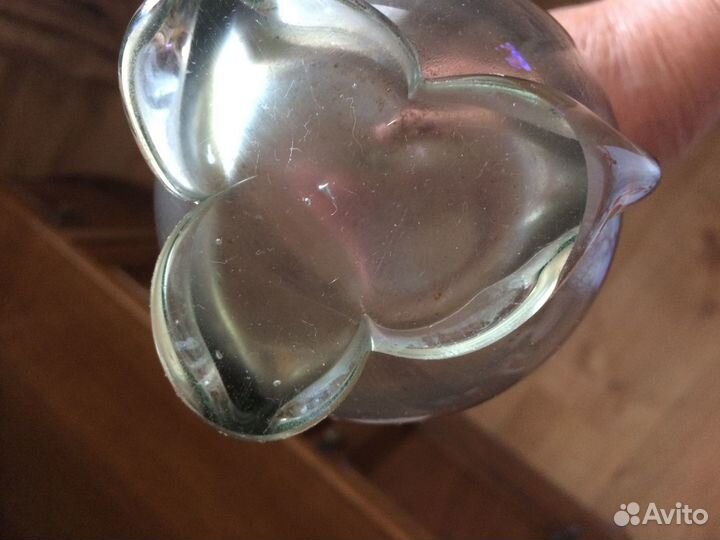 Ваза цветное стекло Чехия