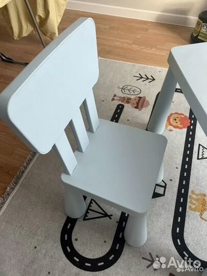 Детский стол и стул IKEA маммут