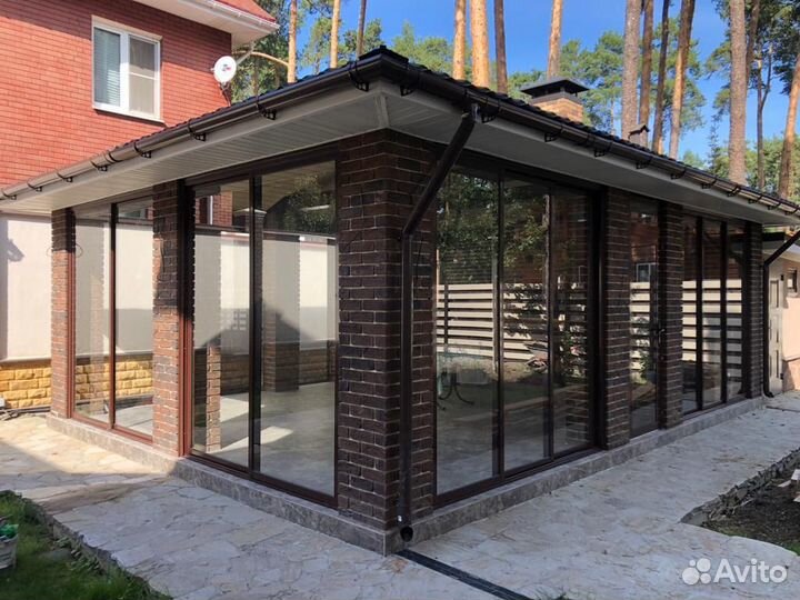 Раздвижные алюминиевые окна, двери