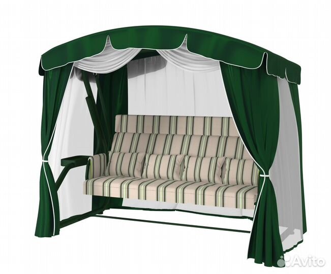 Качели садовые Бригантина Элит Lunar green 4-х мес