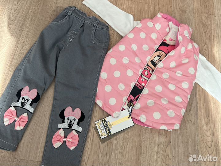 Костюм тройка микки маус р104 Турция