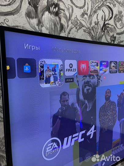 Sony PS4 pro 1tb+110игр UFC4 FIFA23