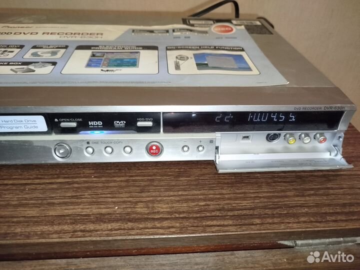 Dvd рекодер pioneer dvr 630h-s