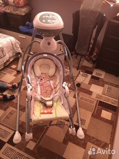 Детские качели шезлонг