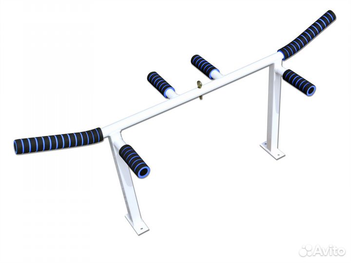 Турник потолочный цельносварной белый