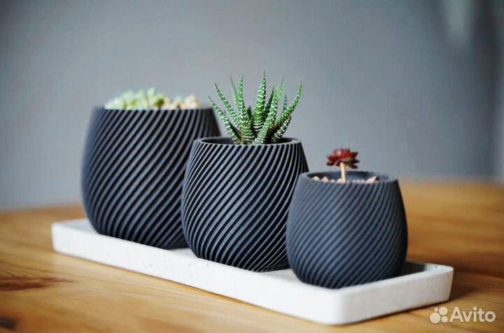 Кашпо в стиле лофт минимализм