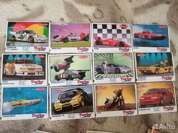 Вкладыши от жвачки турбо (turbo)