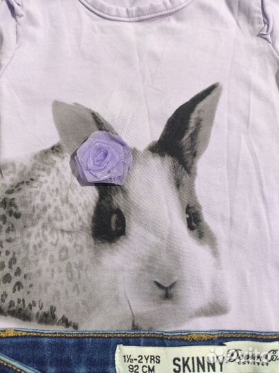 Джинcы и боди для девочки 2 года 92 см как новые