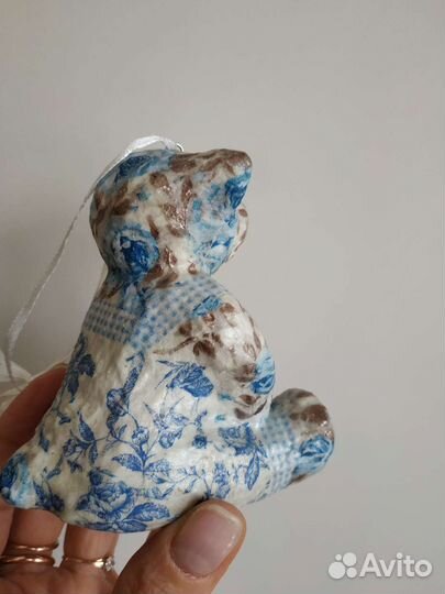 Елочная игрушка мишка