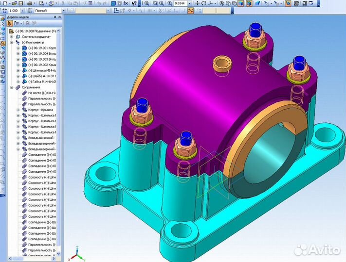 Выполню Чертежи и 3D модели в (Компас-3D v8 -v19)