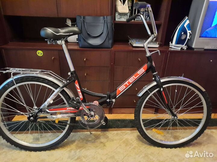 Велосипед 24 stels pilot 715 z010 черный/красный