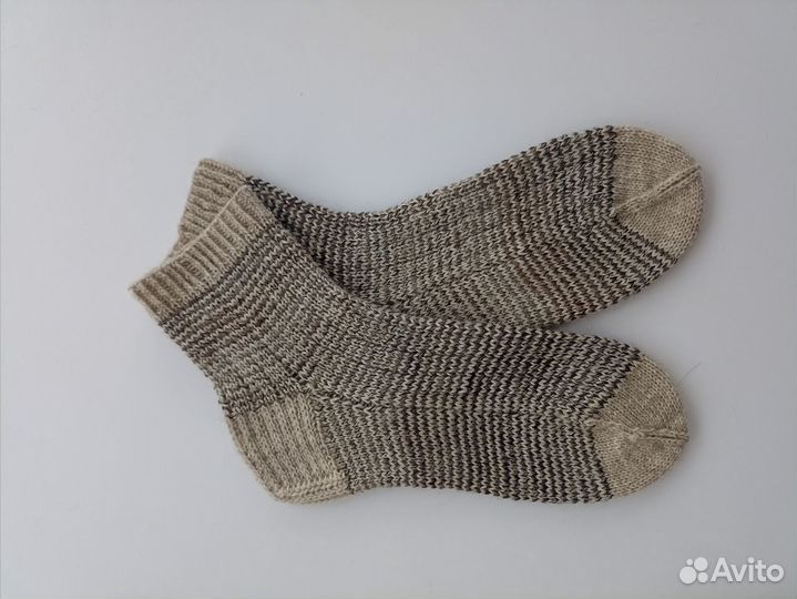 Носки мужские вязаные, ручная работа, р 41-42