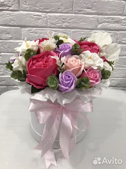 Неувядающий букет из мыльных цветов