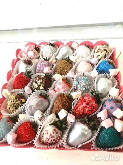 Букеты из клубники в шоколаде. Наборы