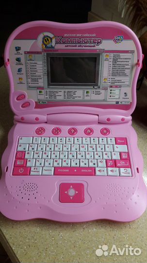 Компьютер детский,русско-английский, обучающий