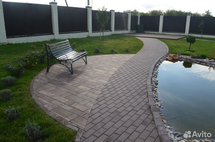 Тротуарная плитка Прямоугольник Лайн Steinrus