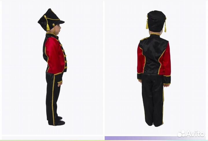 Карнавальный костюм для мальчика мундир гусара 158
