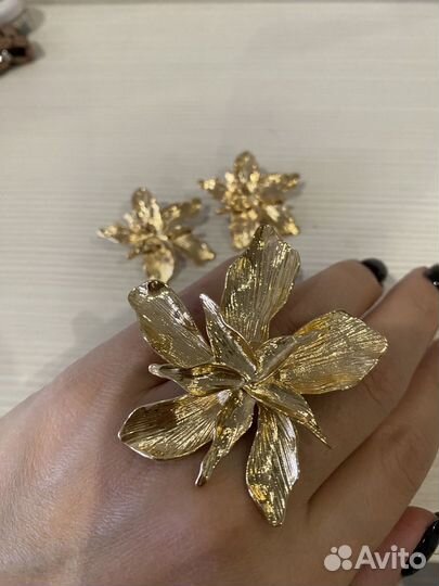 Серьги и кольцо