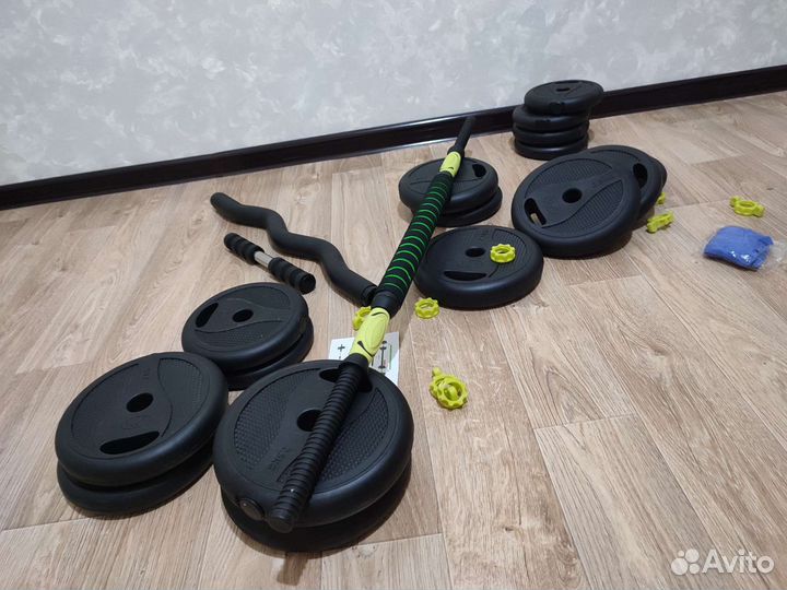Гантели 40 кг + две штанги