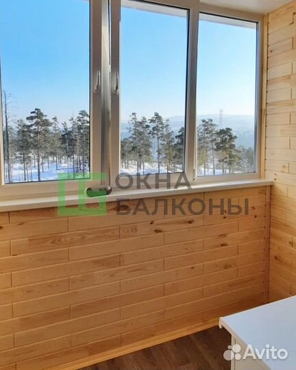 Остекление балконов. Окна пвх