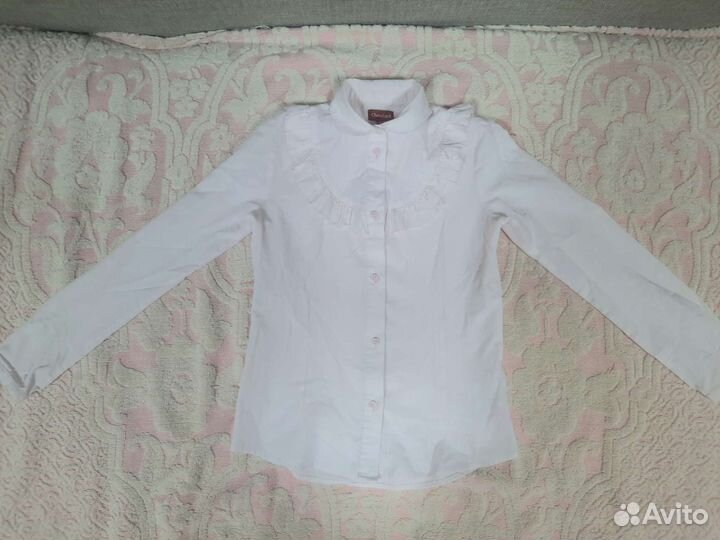 Школьные блузки для девочки рост 140-146