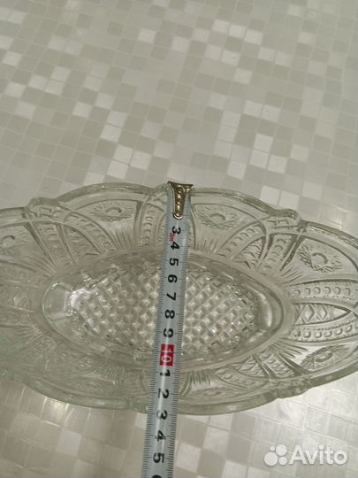 Ваза для фруктов хрусталь