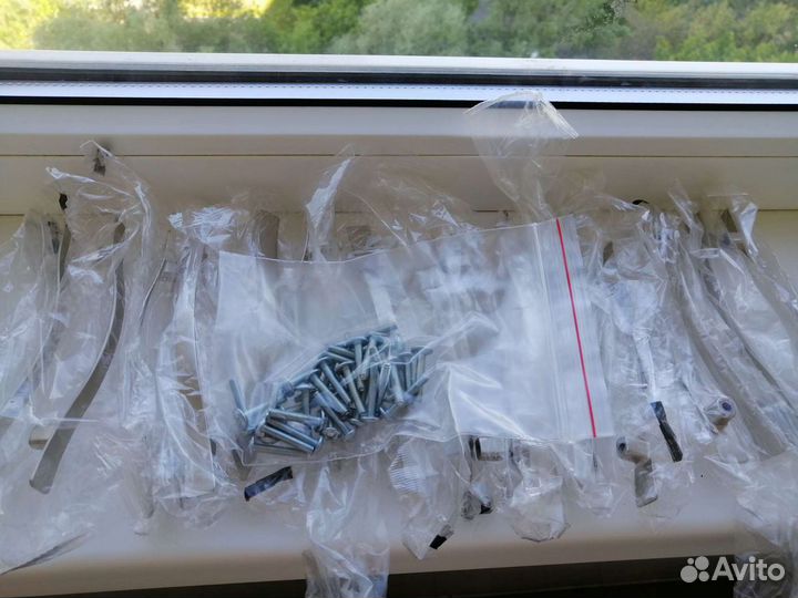 Мебельная ручка-скоба 96мм никель матовый